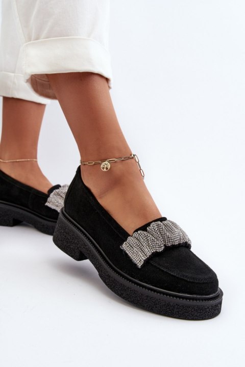 Mokasyny Model Zazoo 3419 Black Zamsz - Step in style Mokasyny Model Zazoo 3419 Black Zamsz - Step in style