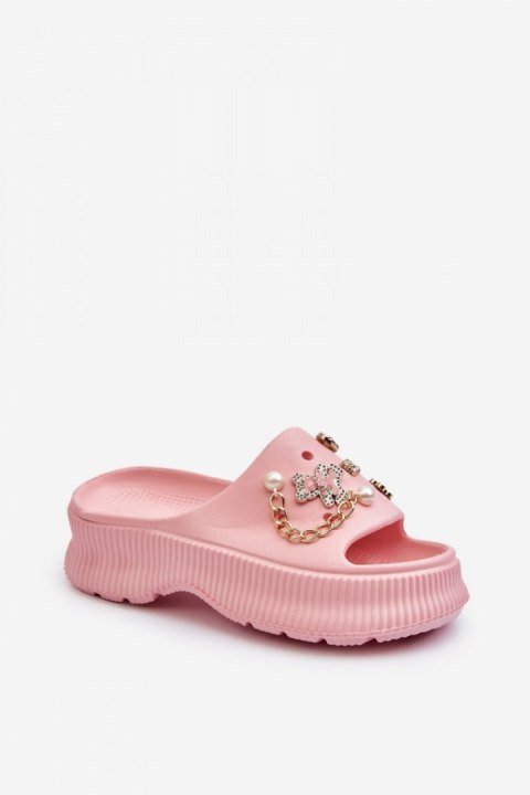 Sandał Klapki Model Afariana M320 Pink - Step in style Sandał Klapki Model Afariana M320 Pink - Step in style