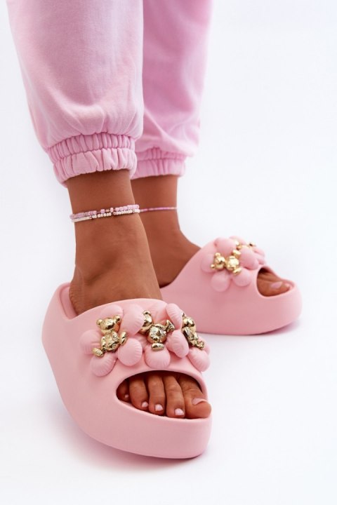 Sandał Klapki Model Bremavia BG181 Pink - Step in style Sandał Klapki Model Bremavia BG181 Pink - Step in style