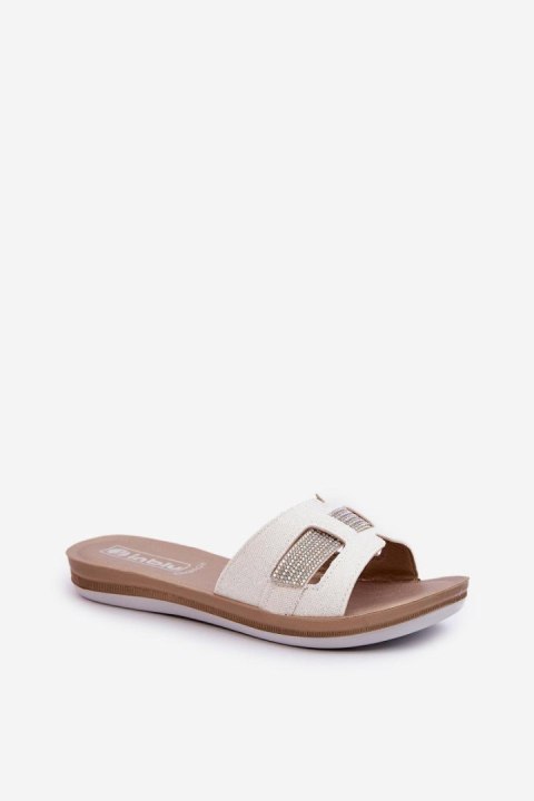 Sandał Klapki Model Inblu BA000050 White - Step in style Sandał Klapki Model Inblu BA000050 White - Step in style