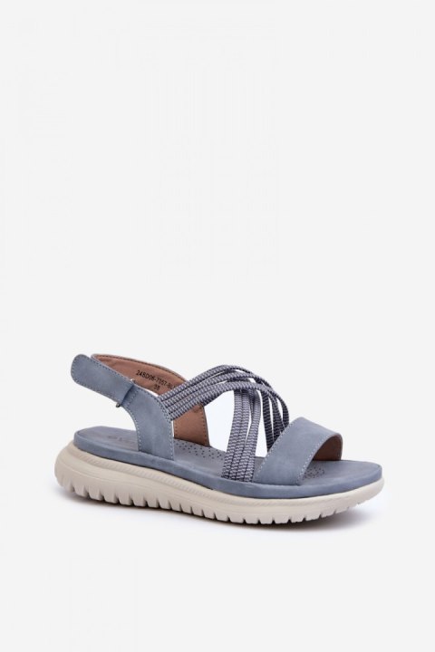 Sandały Model Eladora 24SD06-7056 Blue - Step in style Sandały Model Eladora 24SD06-7056 Blue - Step in style