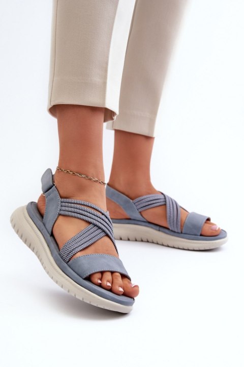 Sandały Model Eladora 24SD06-7056 Blue - Step in style Sandały Model Eladora 24SD06-7056 Blue - Step in style