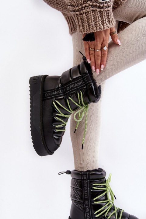 Śniegowce Model D.Franklin DFSH371007 Black - Step in style Śniegowce Model D.Franklin DFSH371007 Black - Step in style