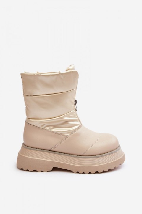 Śniegowce Model GOE MM2N4079 Beige - Step in style Śniegowce Model GOE MM2N4079 Beige - Step in style