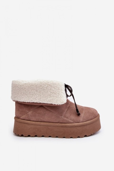 Śniegowce Model Olimuka VL212P Beige - Step in style Śniegowce Model Olimuka VL212P Beige - Step in style