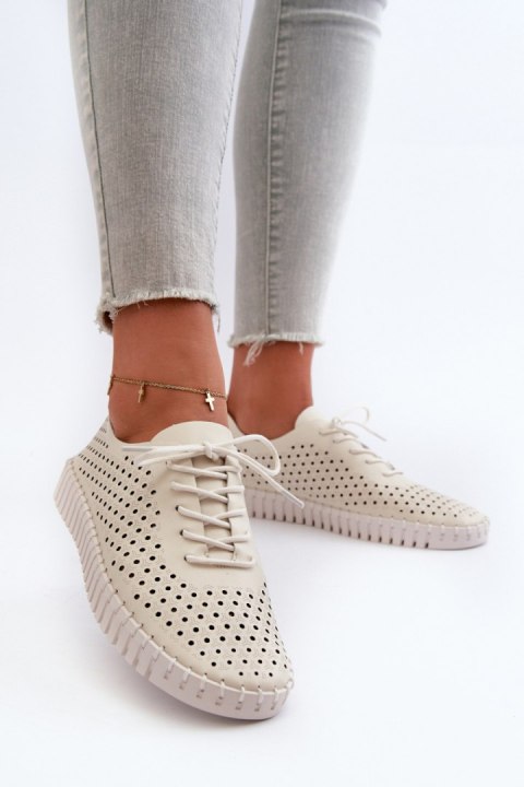 Trampki Model Ilvima Y141-8 Beige - Step in style Trampki Model Ilvima Y141-8 Beige - Step in style
