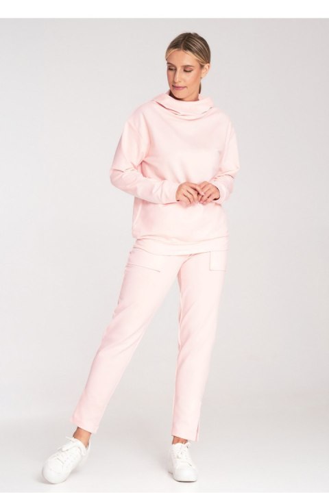Bluza Damska Model M1034 Light Pink - Figl Bluza Damska Model M1034 Light Pink - Figl