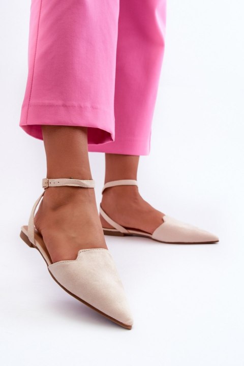 Baleriny Model Ellesara JH265 Light Beige - Step in style Baleriny Model Ellesara JH265 Light Beige - Step in style