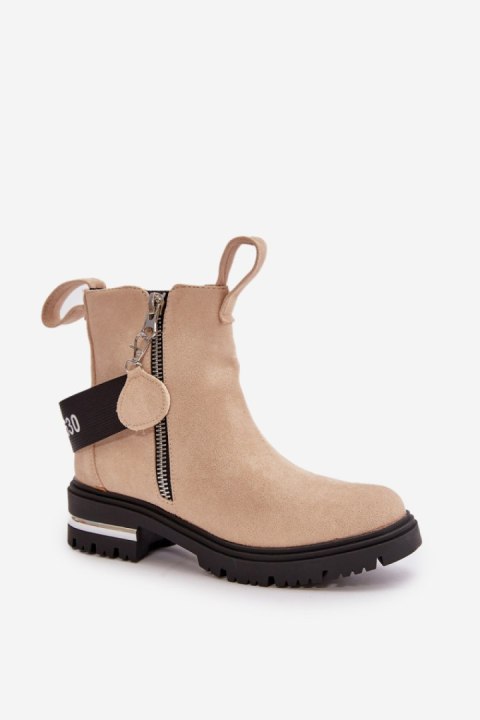 Botki Model Calvaro NC1279 Beige - Step in style Botki Model Calvaro NC1279 Beige - Step in style
