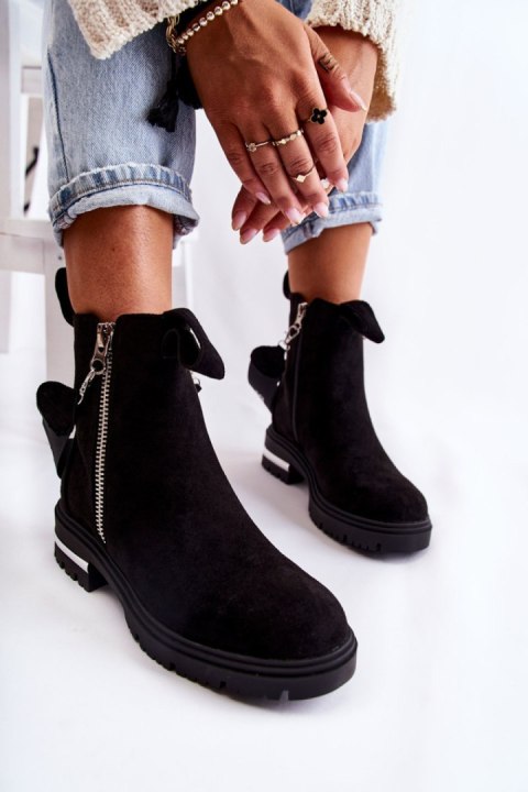 Botki Model Calvaro NC1279 Black - Step in style Botki Model Calvaro NC1279 Black - Step in style