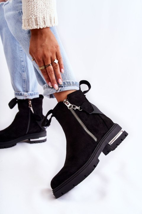Botki Model Calvaro NC1279 Black - Step in style Botki Model Calvaro NC1279 Black - Step in style