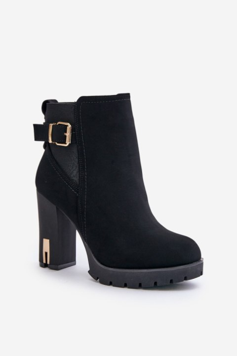 Botki Model Erilanes 4382 Black - Step in style Botki Model Erilanes 4382 Black - Step in style