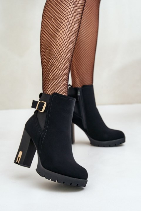 Botki Model Erilanes 4382 Black - Step in style Botki Model Erilanes 4382 Black - Step in style