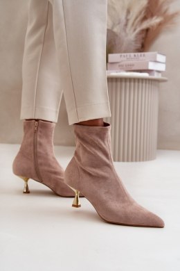 Botki Model Irithare GP12 Beige - Step in style