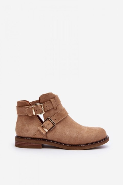 Botki Model Melviana A2901-63 Beighe - Step in style Botki Model Melviana A2901-63 Beighe - Step in style
