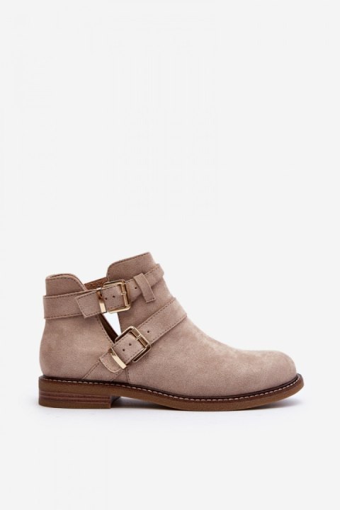 Botki Model Melviana A2901-8 Light Beige - Step in style Botki Model Melviana A2901-8 Light Beige - Step in style