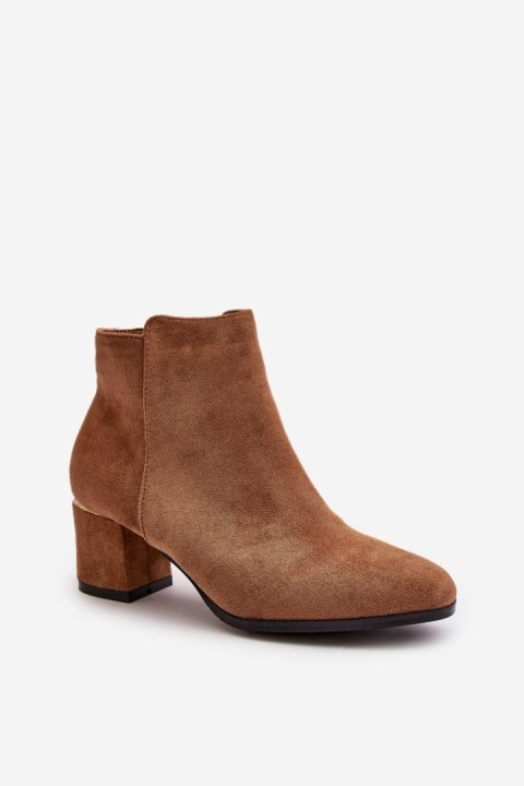 Botki Model Sairis 2774 Camel - Step in style Botki Model Sairis 2774 Camel - Step in style