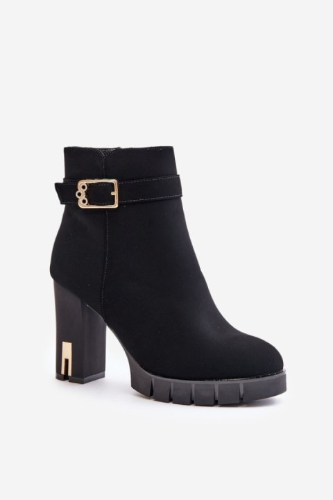 Botki Model Taitra HB-258 Black - Step in style Botki Model Taitra HB-258 Black - Step in style