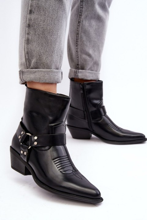 Botki Model Venosa 9369 Black - Step in style Botki Model Venosa 9369 Black - Step in style