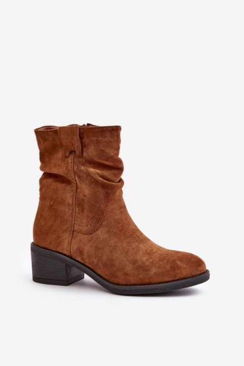 Botki Model Zinanya 1249 Camel - Step in style Botki Model Zinanya 1249 Camel - Step in style