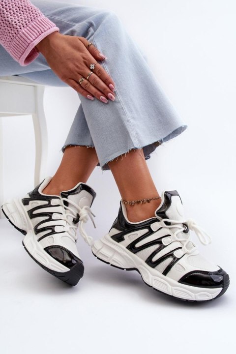 Buty Sportowe Model Ahmani NB633P White/Black - Step in style Buty Sportowe Model Ahmani NB633P White/Black - Step in style