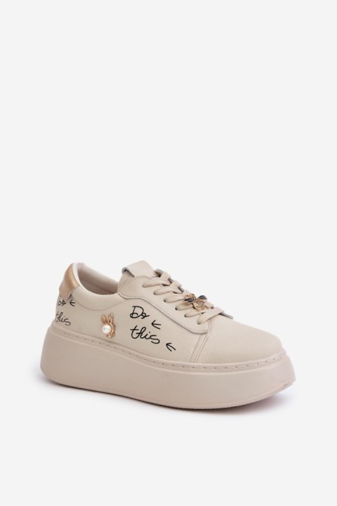 Buty Sportowe Model Vinceza 89102 Beige - Step in style Buty Sportowe Model Vinceza 89102 Beige - Step in style