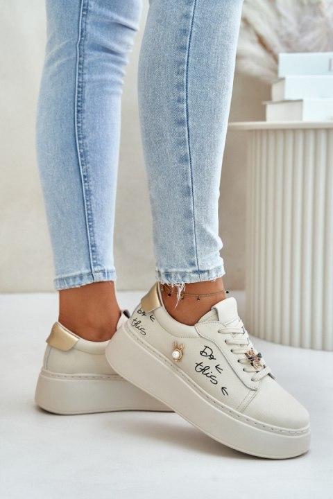 Buty Sportowe Model Vinceza 89102 Beige - Step in style Buty Sportowe Model Vinceza 89102 Beige - Step in style