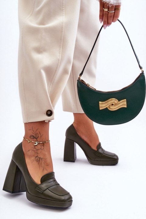 Czółenka Model Alisa M046 Green - Step in style Czółenka Model Alisa M046 Green - Step in style