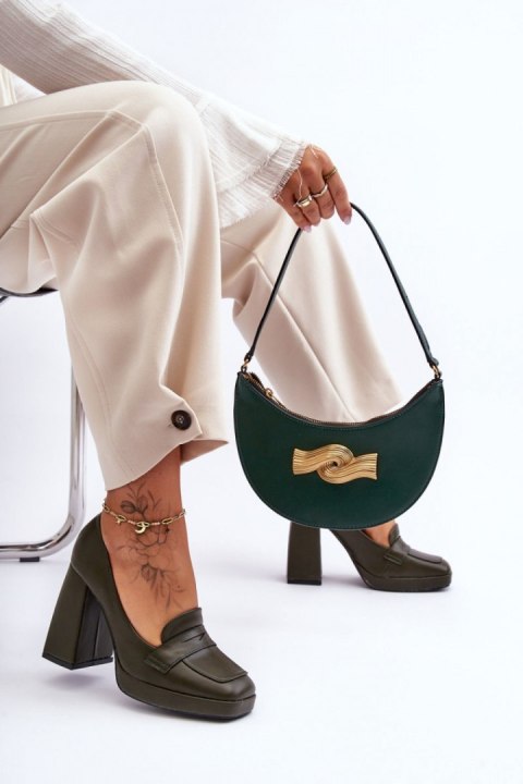 Czółenka Model Alisa M046 Green - Step in style Czółenka Model Alisa M046 Green - Step in style