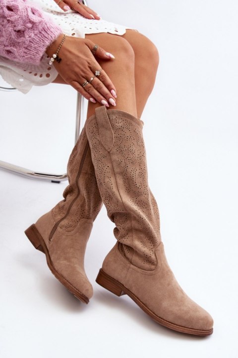 Kozaki Model S.Barski HY66-132 Beige - Step in style Kozaki Model S.Barski HY66-132 Beige - Step in style