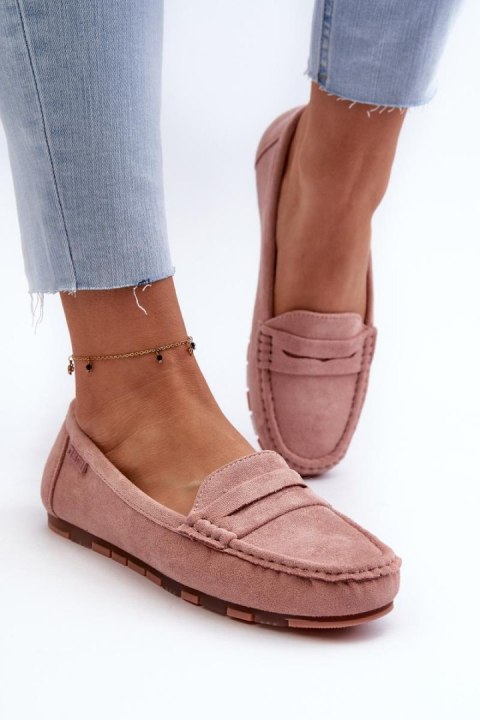 Mokasyny Model Big Star NN274928 Memory Foam System Pink - Step in style Mokasyny Model Big Star NN274928 Memory Foam System Pink - Step in style