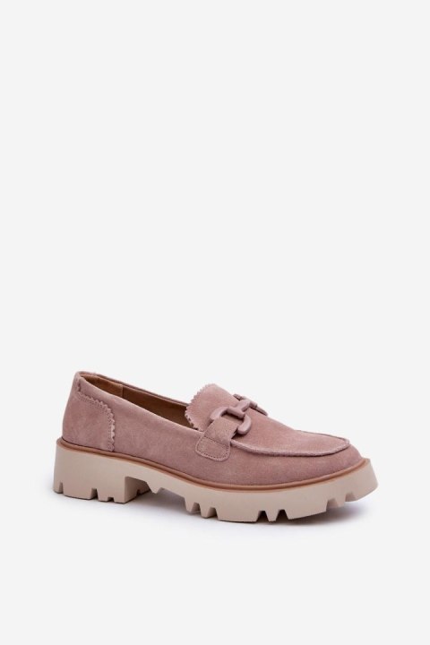 Mokasyny Model DA TW117 Pink - Step in style Mokasyny Model DA TW117 Pink - Step in style