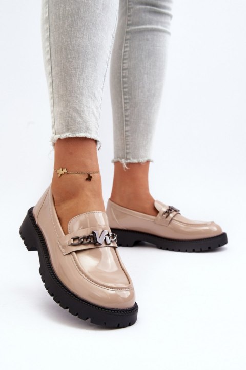 Mokasyny Model Ezoma 62121 Beige - Step in style Mokasyny Model Ezoma 62121 Beige - Step in style