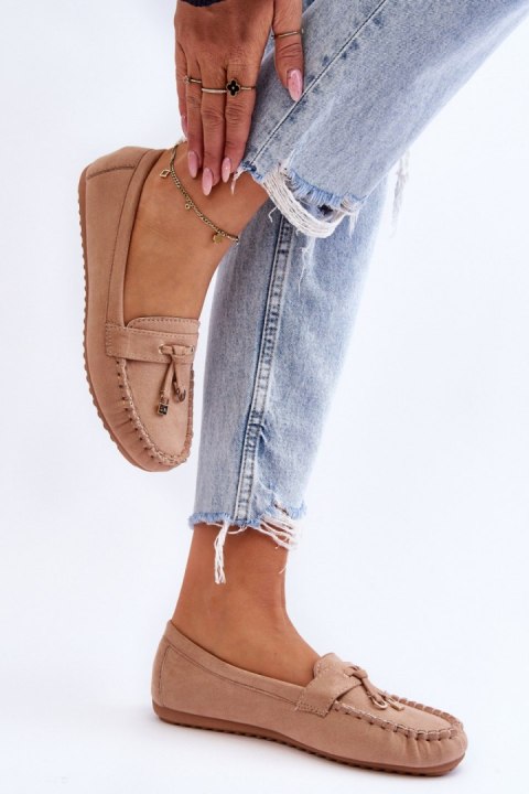 Mokasyny Model Good Time ZA28P Dark Beige - Step in style Mokasyny Model Good Time ZA28P Dark Beige - Step in style