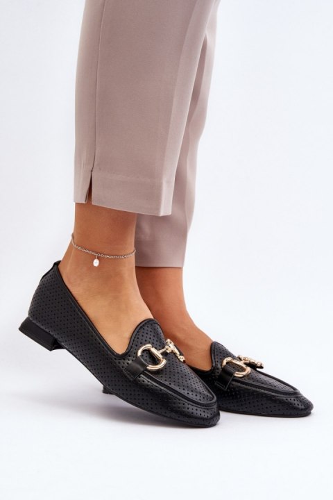 Mokasyny Model Iluvana FF-33 Black - Step in style Mokasyny Model Iluvana FF-33 Black - Step in style