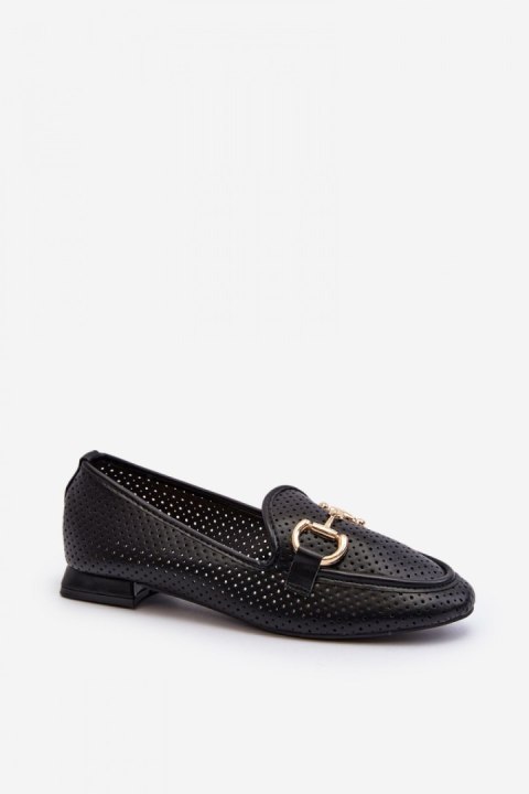 Mokasyny Model Iluvana FF-33 Black - Step in style Mokasyny Model Iluvana FF-33 Black - Step in style