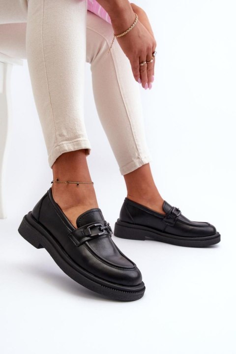 Mokasyny Model Keelana 24PB18-6885 Black Skóra - Step in style Mokasyny Model Keelana 24PB18-6885 Black Skóra - Step in style