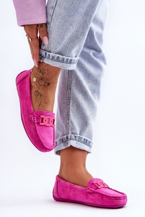 Mokasyny Model Rabell DF711 Pink - Step in style Mokasyny Model Rabell DF711 Pink - Step in style