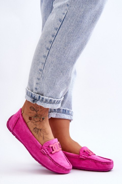 Mokasyny Model Rabell DF711 Pink - Step in style Mokasyny Model Rabell DF711 Pink - Step in style