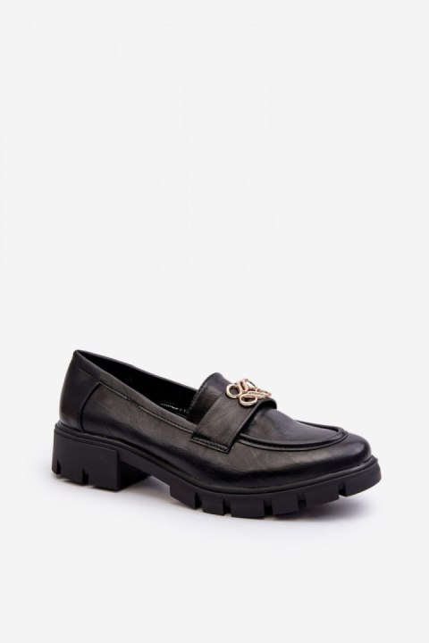 Mokasyny Model Tosisa RMR23119-2 Black - Step in style Mokasyny Model Tosisa RMR23119-2 Black - Step in style