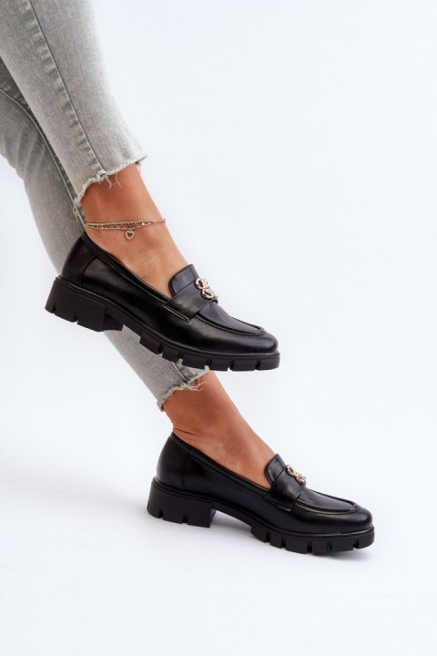 Mokasyny Model Tosisa RMR23119-2 Black - Step in style Mokasyny Model Tosisa RMR23119-2 Black - Step in style