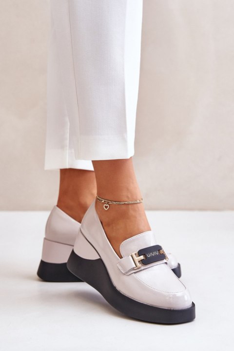 Mokasyny Model Vinceza 58337 Grey - Step in style Mokasyny Model Vinceza 58337 Grey - Step in style