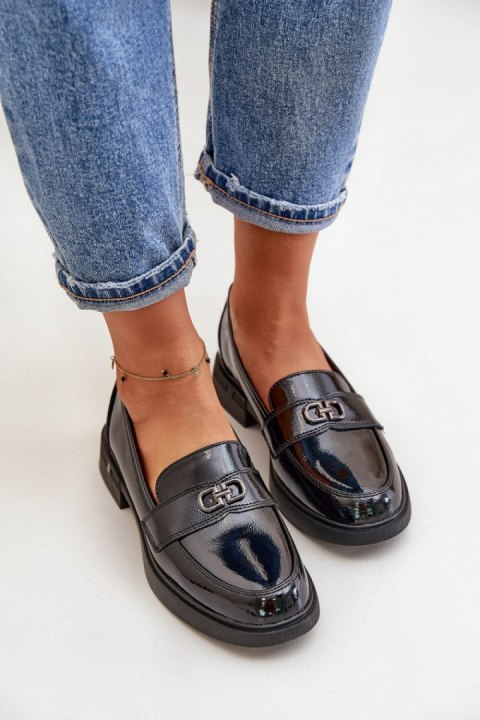 Mokasyny Model Vinceza 58409 Black lakier - Step in style Mokasyny Model Vinceza 58409 Black lakier - Step in style