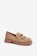 Mokasyny Model Zanita GQ8-010 Beige - Step in style