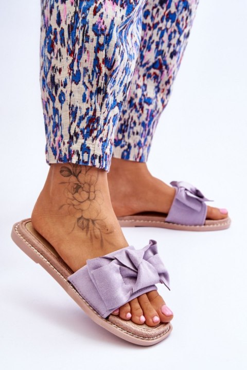 Sandał Klapki Model Ambra LS-101 Violet - Step in style Sandał Klapki Model Ambra LS-101 Violet - Step in style