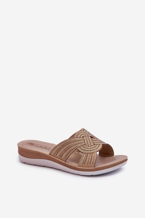 Sandał Klapki Model Inblu BV000037 Beige - Step in style Sandał Klapki Model Inblu BV000037 Beige - Step in style