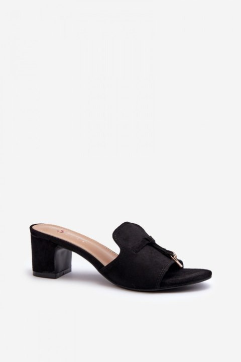 Sandał Klapki Model Jemenna JH338P Black - Step in style Sandał Klapki Model Jemenna JH338P Black - Step in style
