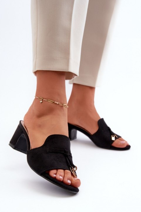 Sandał Klapki Model Jemenna JH338P Black - Step in style Sandał Klapki Model Jemenna JH338P Black - Step in style