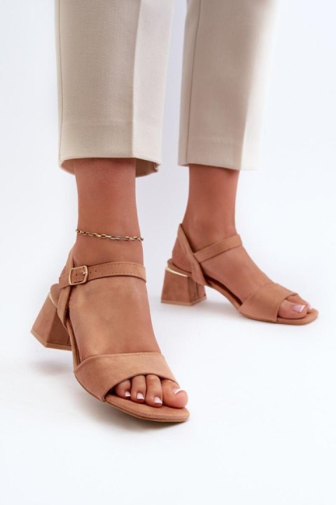 Sandały Model Leisha LT33-10 Camel - Step in style Sandały Model Leisha LT33-10 Camel - Step in style