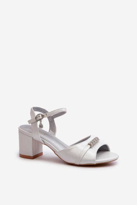 Sandały Model Narhi 20241 Silver - Step in style Sandały Model Narhi 20241 Silver - Step in style